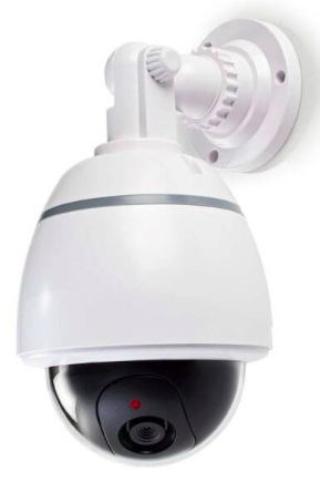 Maketa zabezpečovací kamery Nedis s blikající LED, dome, IP44, venkovní