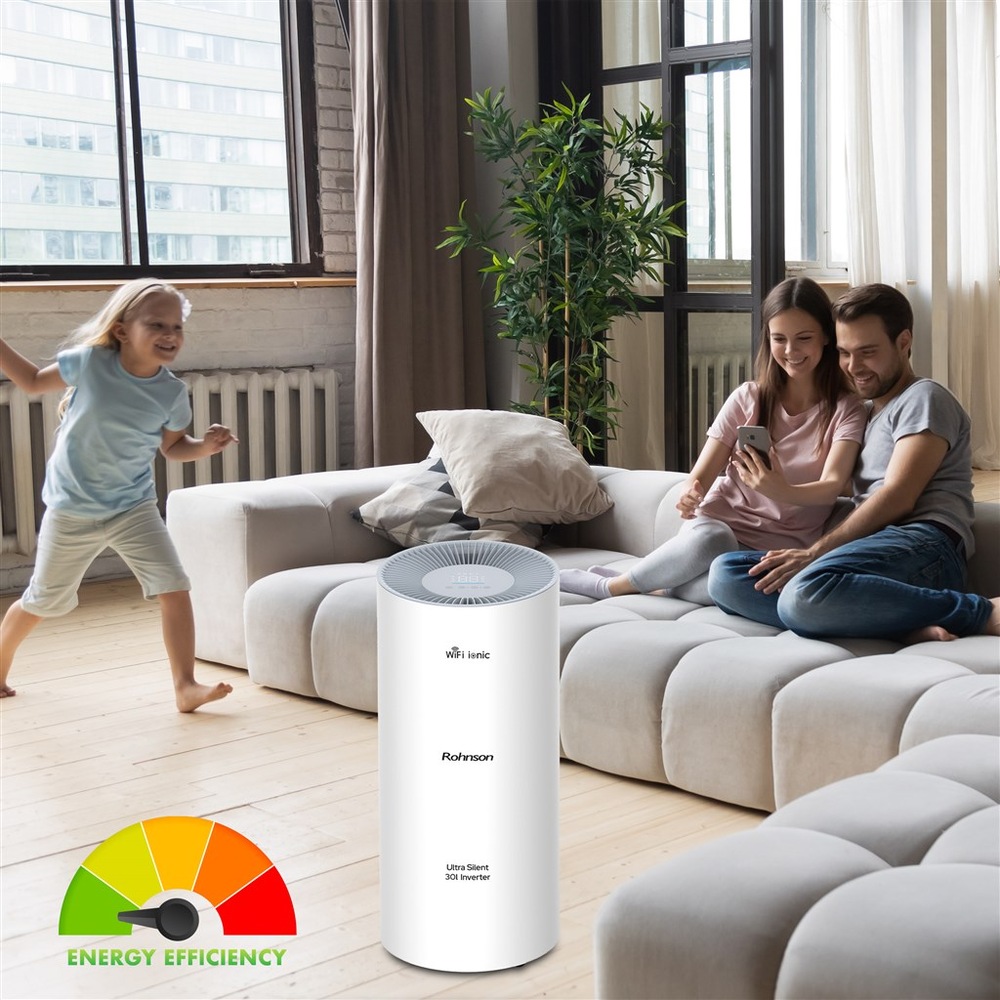 Odvlhčovač Rohnson R-9530 Wi-Fi Ionic Ultra Silent 30l Inverter bílý