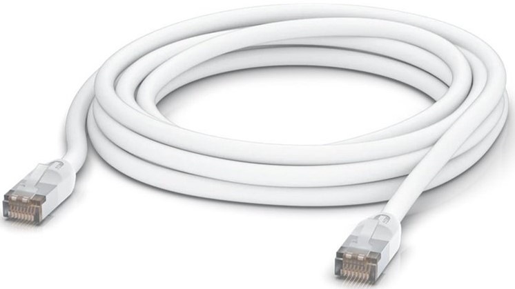 Ubiquiti Patch kabel, venkovní, STP, Cat.5e, 5m, bílá