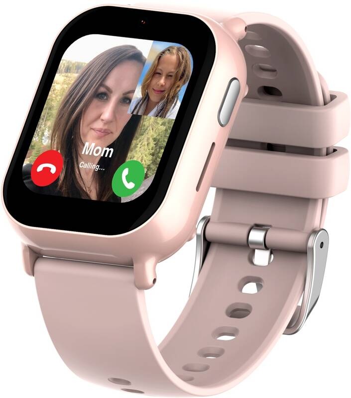 Dětské chytré hodinky Carneo GuardKid+ 4G Buddy při 4G videohovoru s rodičem přímo na displeji hodinek