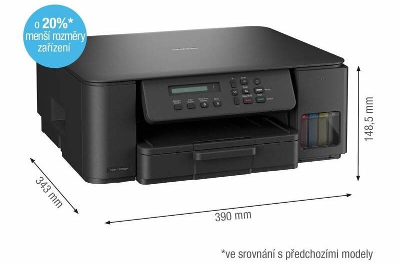 Tiskárna multifunkční Brother DCP-T535DW černá Detail snadného doplňování inkoustu u tiskárny Brother DCP-T535DW pomocí lahviček