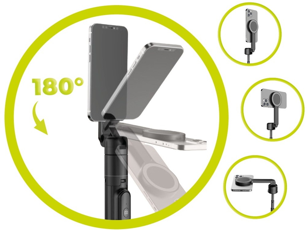 Selfie tyč Mobile Origin Magnetic Selfie Stick Tripod S2 černá Selfie tyč Mobile Origin Magnetic Selfie Stick Tripod S2 černá