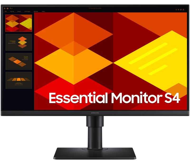 Multimediální monitor Samsung Essential monitor S4 (S40GD) v černé barvě.