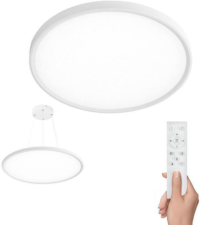 Stropní svítidlo Solight Estela, 40W, průměr 50cm, závěsné i stropní - bílé