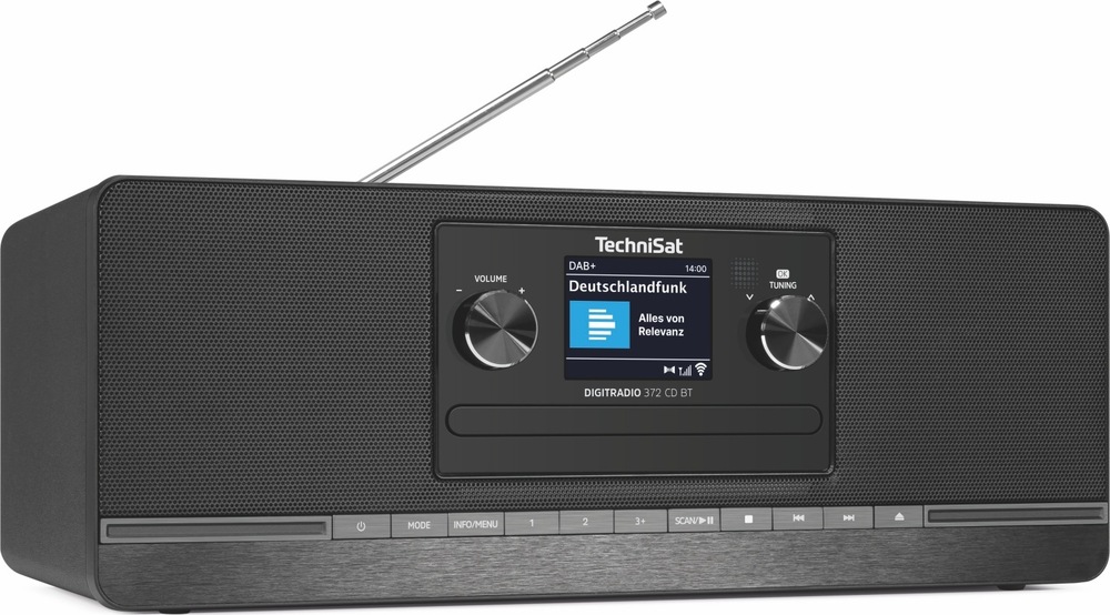 Radiopřijímač s DAB+ TechniSat DIGITRADIO 372 CD BT černý Radiopřijímač DIGITRADIO 372 CD BT s anténou