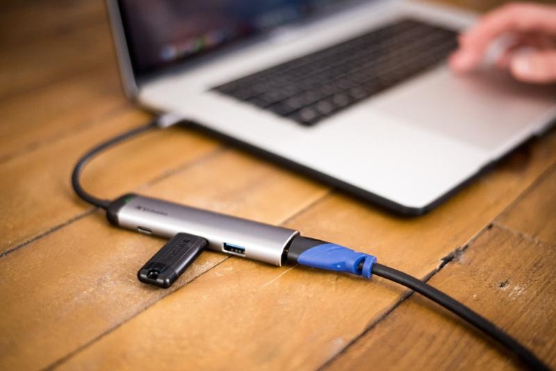 USB Hub Verbatim USB-C/2x USB 3.0, USB-C, HDMI šedý