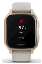 Chytré hodinky Garmin Venu Sq Music - Slate/Black Band