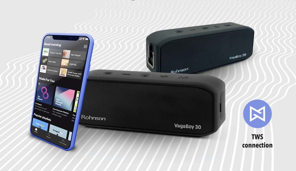 Přenosný reproduktor Rohnson RS-1030 VagaBoy 30 černý Rohnson RS-1030 VagaBoy 30