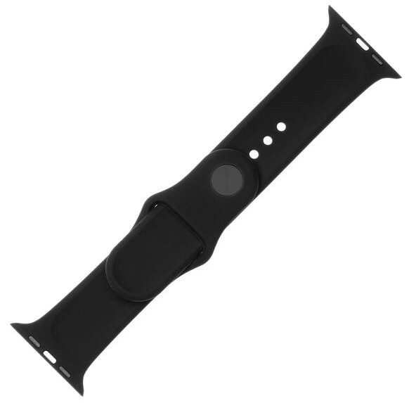 Řemínek FIXED Silicone Strap na Apple Watch 42/44/45/49 mm černý Řemínek FIXED Silicone Strap na Apple Watch 42/44/45/49 mm černý