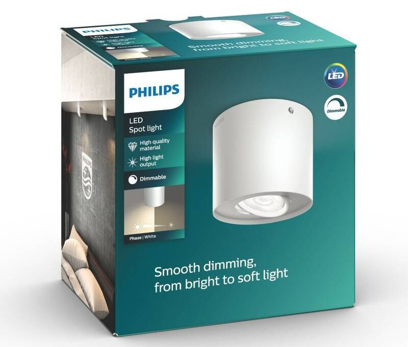 Bodové svítidlo Philips Phase Single, LED bílé Bodové svítidlo Philips Phase Single, LED bílé