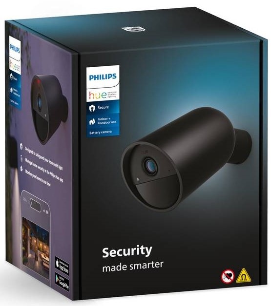 IP kamera Philips Secure Cam Battery černá IP kamera Philips Hue Secure Cam Battery - černá
