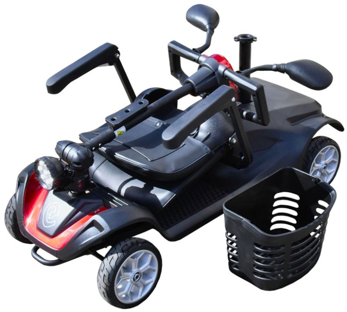 Elektrický vozík RACCEWAY SOLID vínový Elektrický čtyřkolový vozík RACCEWAY® SOLID, vínový
