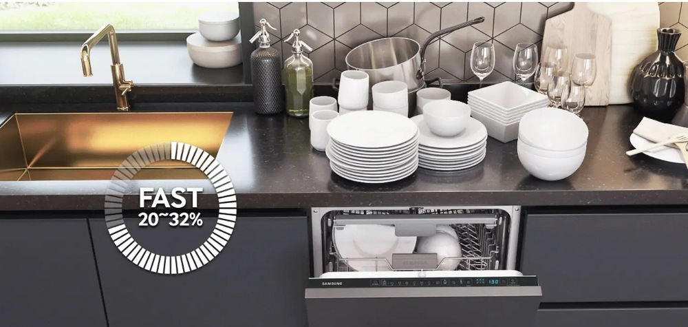 Myčka nádobí Samsung DW DW60R7050FS/EO stříbrná Speed Booster