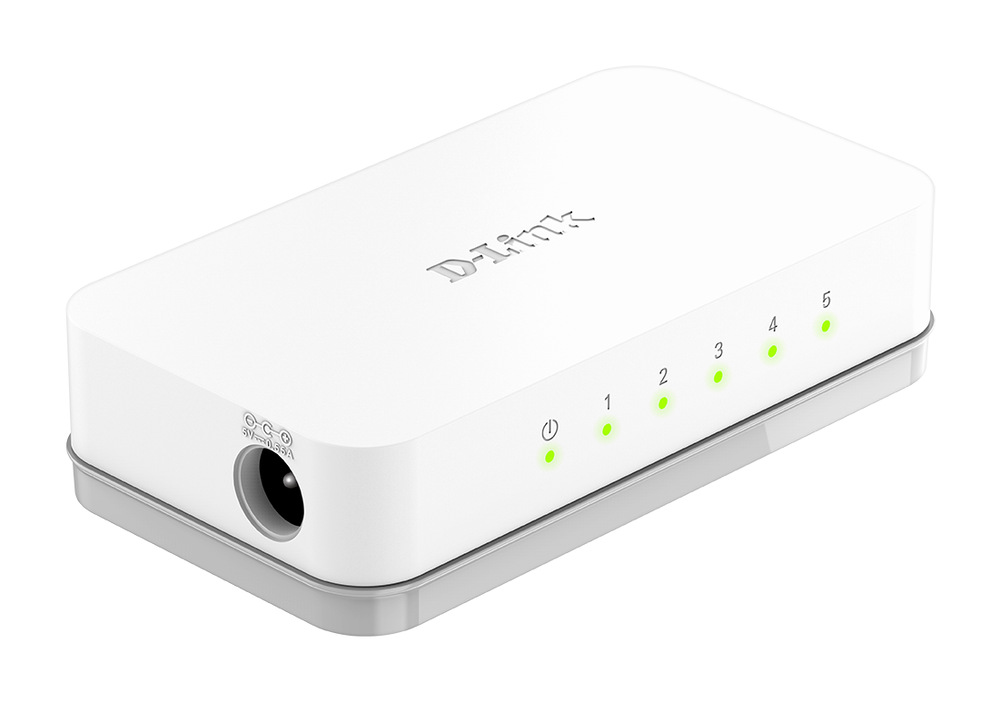 Switch D-Link GO-SW-5E šedý/bílý