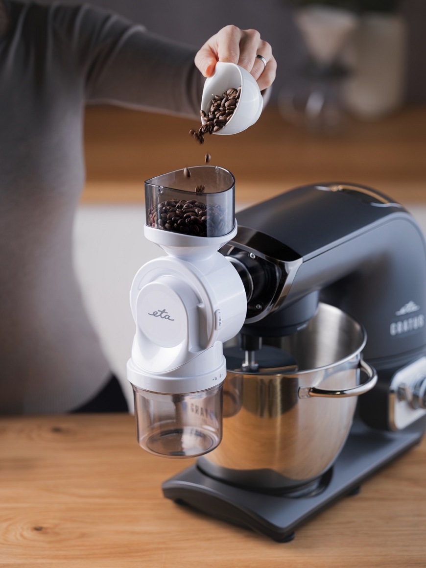 Kávomlýnek ETA 0028 99030 bílý Kávomlýnek ETA 0028 99030, kompatibilita s kuchyňskými roboty