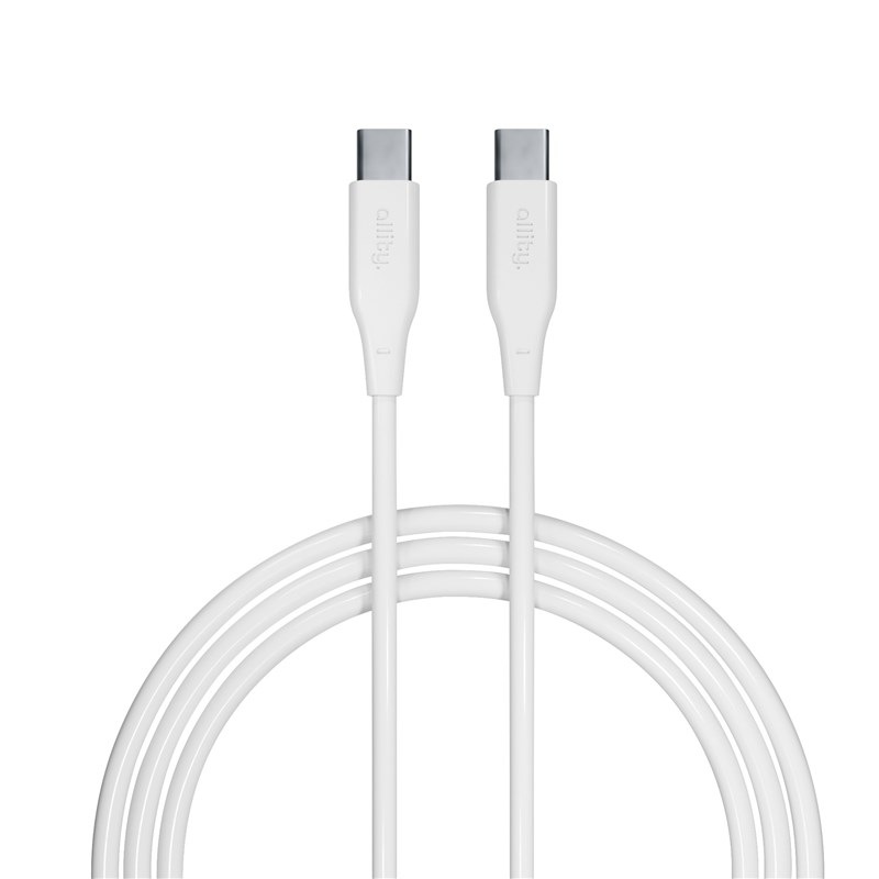 Kabel Allity AUC-02, 100W, USB-C/USB-C, 1m bílý