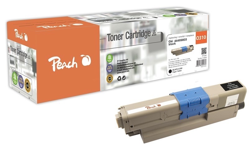 Toner Peach pro tiskárny OKI, černá barva