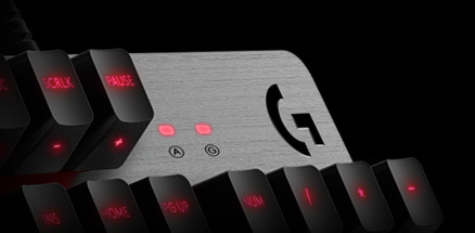 Klávesnice Logitech Gaming G413, bílé podsvícení, US stříbrná
