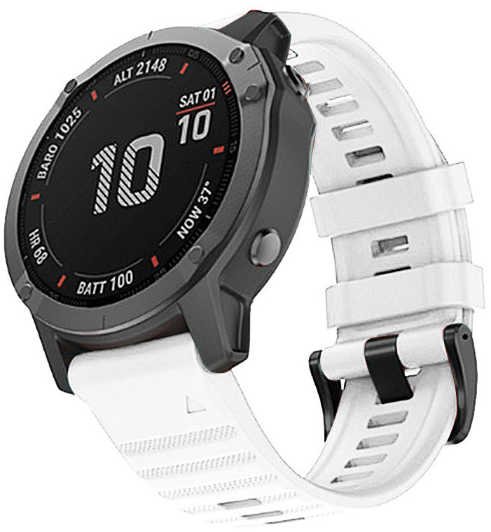 Řemínek RhinoTech pro Garmin QuickFit silikonový outdoor 22mm bílý