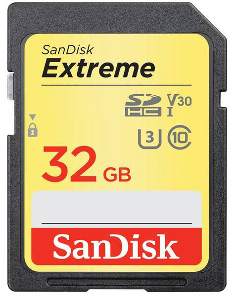 Paměťová karta SANDISK SDHC Extreme 32GB UHS-I U3 (100R/60W)
