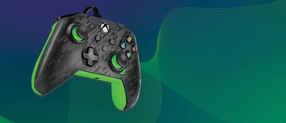 PDP Wired Controller pro Xbox Series X|S / Xbox One / PC - Neon Carbon (049-012-CMGG), černá/šedá