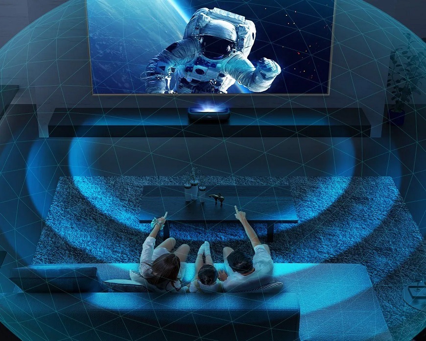 Laser TV Hisense 100L9HD Laser Smart TV Hisense 100L9H, černá, Dolby Atmos
