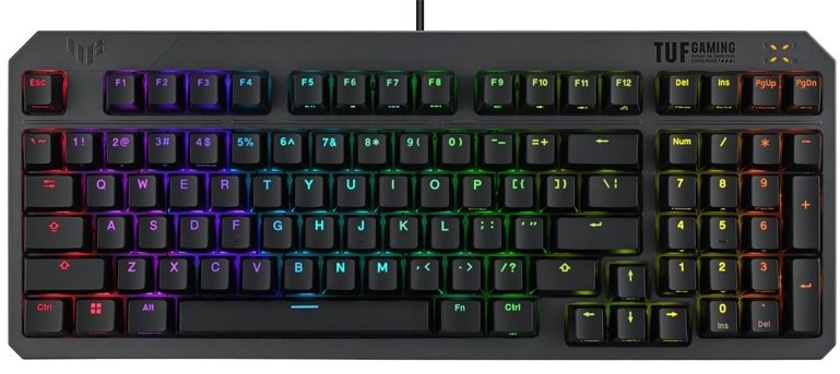 Klávesnice Asus TUF Gaming K3 GEN II - US layout - černá