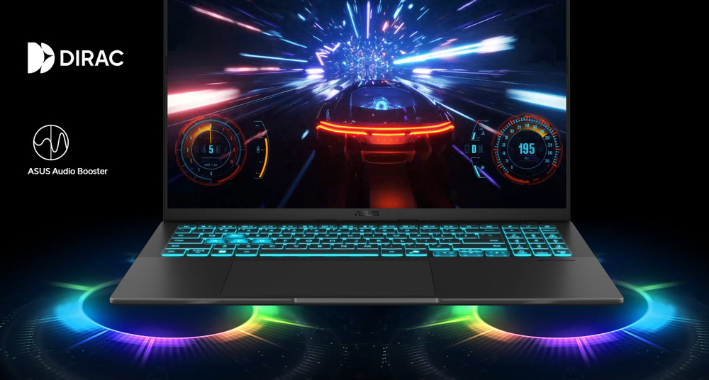 Notebook Asus V16 černý