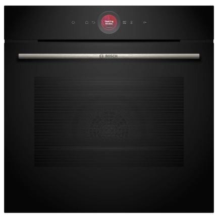 Trouba Bosch Serie 8 HBG774KB1 pyrolýza černá Trouba Bosch HBG732BB1 z předního pohledu