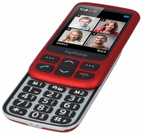 Mobilní telefon myPhone Halo S Senior červený