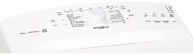Pračka Whirlpool TDLR 5030L EU/N bílá Pračka Whirlpool TDLR 5030L EU/N, bílá, přední panel