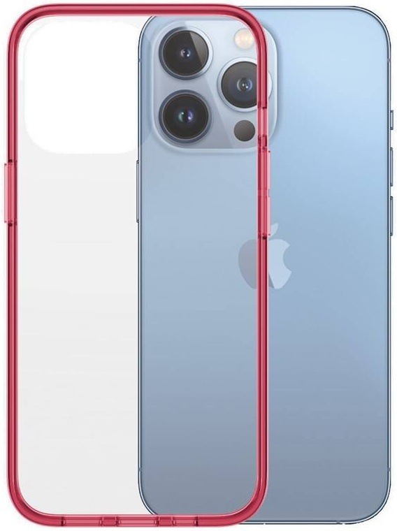 Kryt na mobil PanzerGlass ClearCaseColor na Apple iPhone 13 Pro červený/průhledný