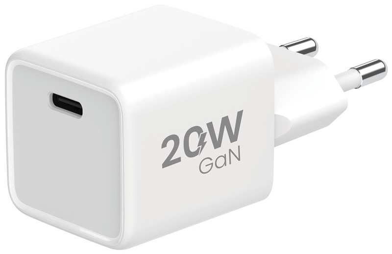 Nabíječka do sítě WG GaN, 1xUSB-C, PD 20W - bílá