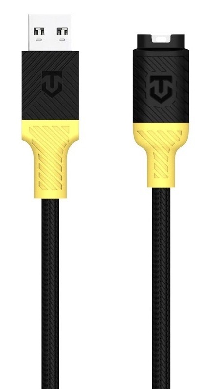 Nabíjecí kabel Tactical Recce 3:20 pro Garmin USB-A černý/žlutý