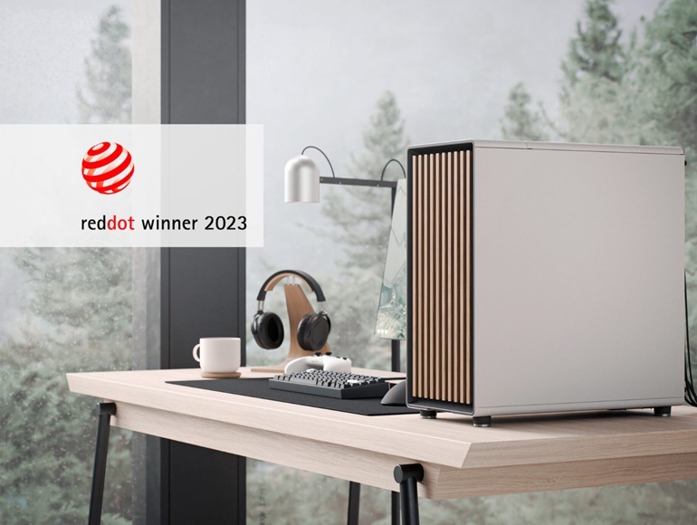 Case FRACTAL DESIGN North Charcoal Black Tempered Glass Light Tint černá
