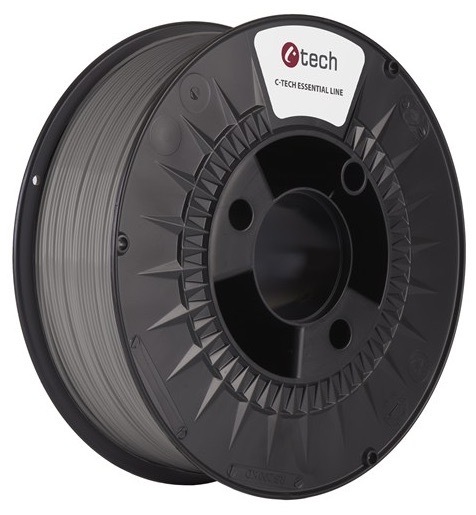 Tisková struna C-Tech o průměru 1,75 mm, šedá barva