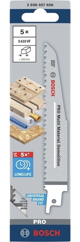 Pilový list Bosch PRO pro pily ocasky, bimetalová konstrukce
