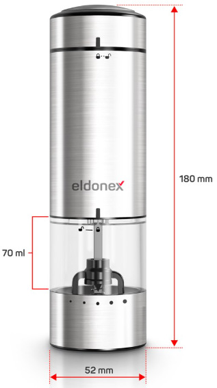 Mlýnek na sůl a pepř Eldonex PepperSpin EPG-1100-SL