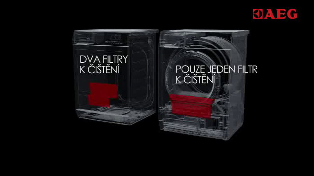 Sušička prádla AEG Lavatherm T86589IH3C bílá Sušička T86589IH3C video 4