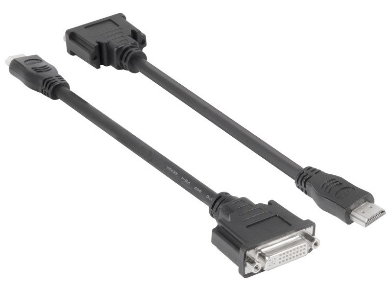Redukce Club3D HDMI/DVI-D Single Link (M/F), 22cm černá