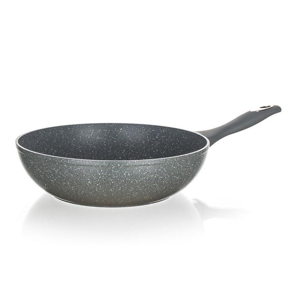 Pánev WOK BANQUET Granite, 28 cm šedá