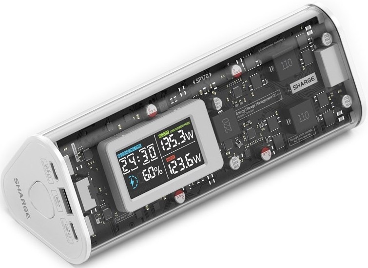 Powerbanka Sharge Shargeek 170W 24000 mAh - bílá