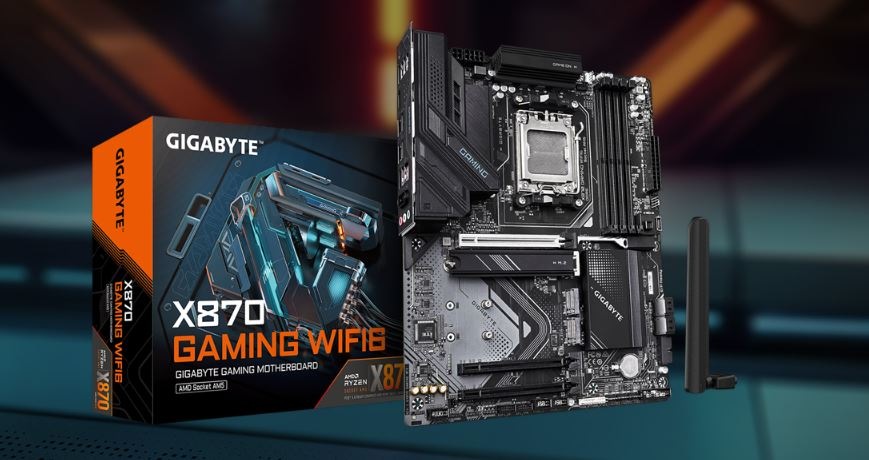 Základní deska GIGABYTE X870 GAMING WF6 MB Gigabyte X870 GAMING WF6 na obrázku s krabicí