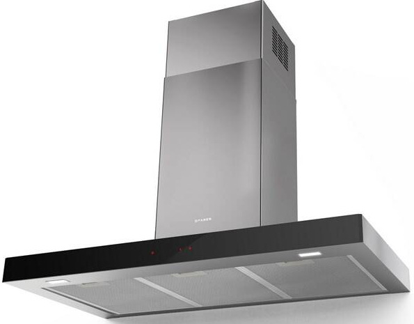 Odsavač par Faber STILO GLASS SMART X/BK A60 nerez/sklo