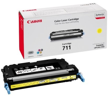 Toner Canon CRG-711Y, 6000 stran žlutý