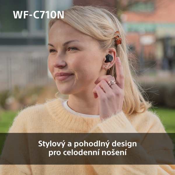 Sluchátka Sony WF-C710N Noise Cancelling - bílá