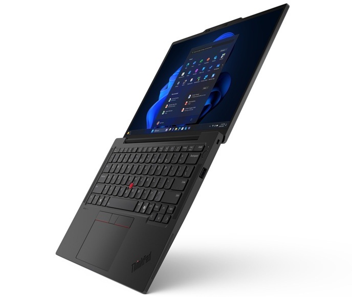 Notebook Lenovo ThinkPad X13 Gen 6 černý Detail obrázku otevřeného notebooku.