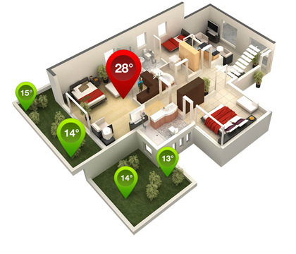 Senzor Fibaro na dveře/okna 2, Z-Wave Plus černý Fibaro domácnost