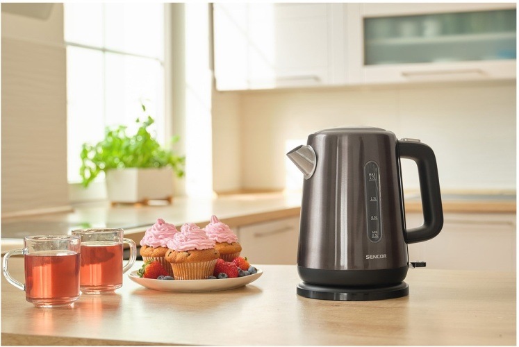 Rychlovarná konvice Sencor SWK 1753BK šedá