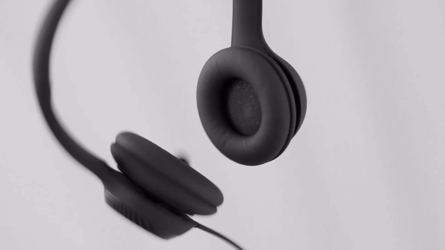 Headset Logitech H390, USB-C černý